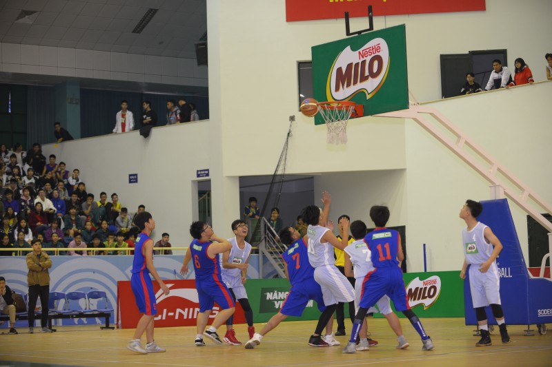 Khai mạc giải bóng rổ học sinh phổ thông Thành phố Hà Nội cúp Milo- năm 2018