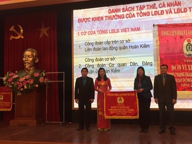 LĐLĐ quận Hoàn Kiếm hoàn thành xuất sắc các mục tiêu, nhiệm vụ năm 2018