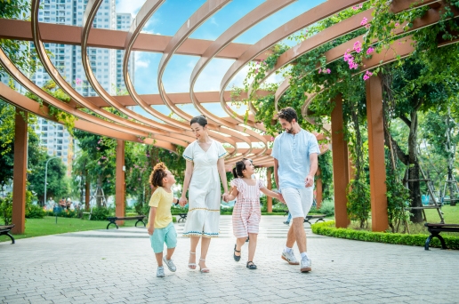 Bộ ba công viên liên hoàn rộng 16,3 ha trong đại đô thị Vinhomes Smart City là không gian lý tưởng để cân bằng 2 yếu tố tĩnh và động trong cuộc sống của cư dân