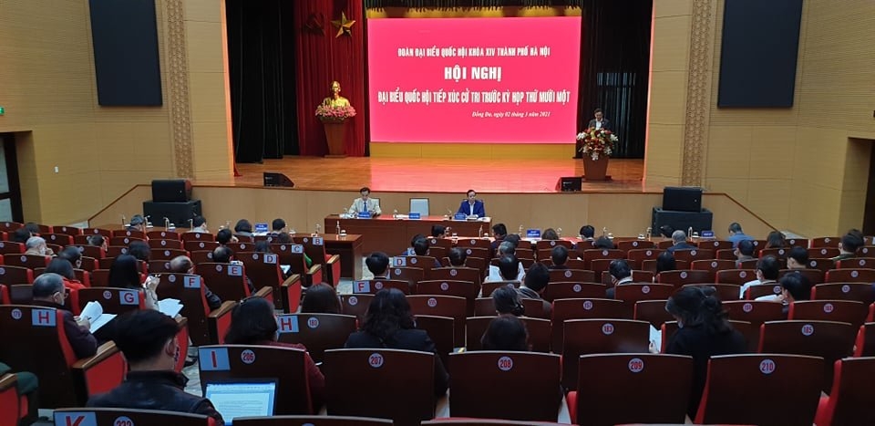 Đại biểu Quốc hội thành phố Hà Nội tiếp xúc cử tri quận Đống Đa
