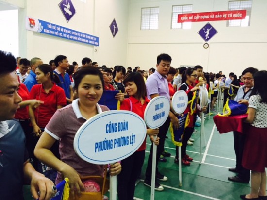 350 vận động viên tham gia hội thao CNVCLĐ quận Thanh Xuân