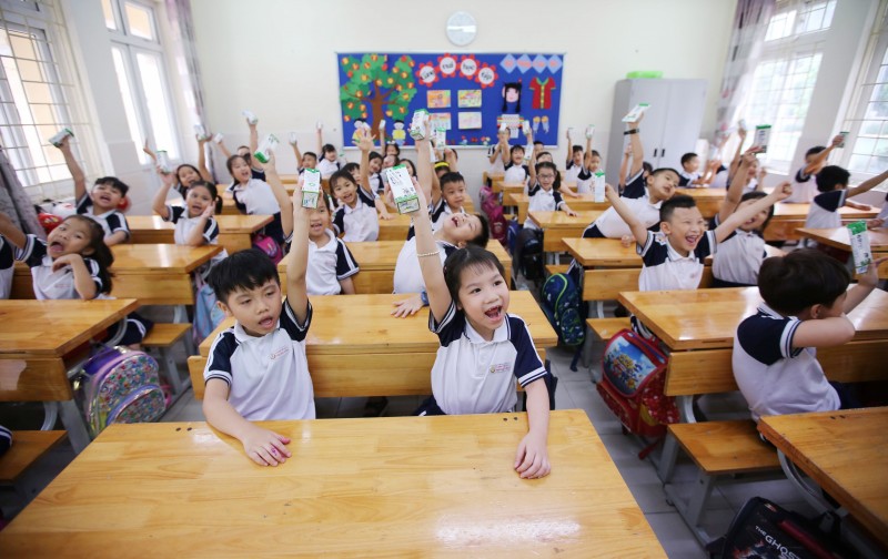 Thành phố Hà Nội ghi nhận những kết quả tích cực của chương trình sữa học đường