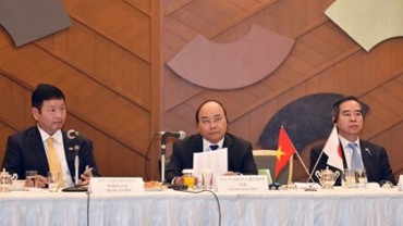Thủ tướng Nguyễn Xuân Phúc tọa đàm với DN công nghệ thông tin Nhật Bản
