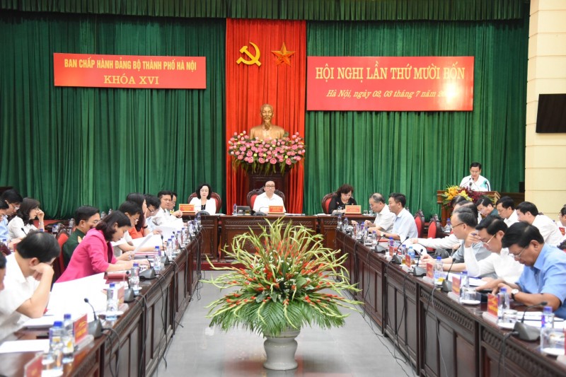 Khai mạc Hội nghị lần thứ mười bốn Ban Chấp hành Đảng bộ TP Hà Nội khoá XVI