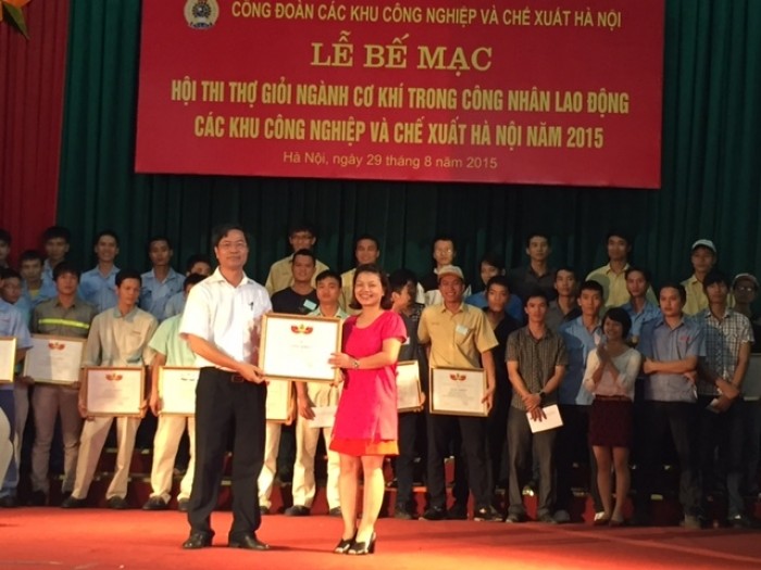 Hội thi thợ giỏi ngành cơ khí trong CNLĐ: Công ty TNHH DenSo Việt Nam giải nhất toàn đoàn