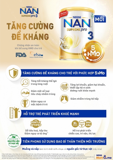 Nestlé Việt Nam ra mắt sản phẩm NAN SUPREME PRO 3, giúp trẻ tăng cường sức đề kháng