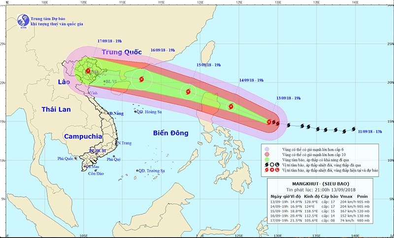 Chủ tịch UBND TP yêu cầu trực 24/24 giờ để ứng phó kịp thời diễn biến siêu bão Mangkhut