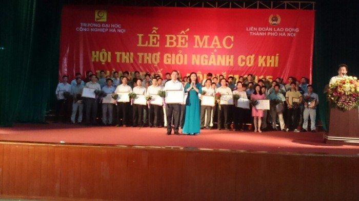 Bế mạc hội thi “Thợ giỏi ngành cơ khí Thành phố Hà Nội” năm 2015