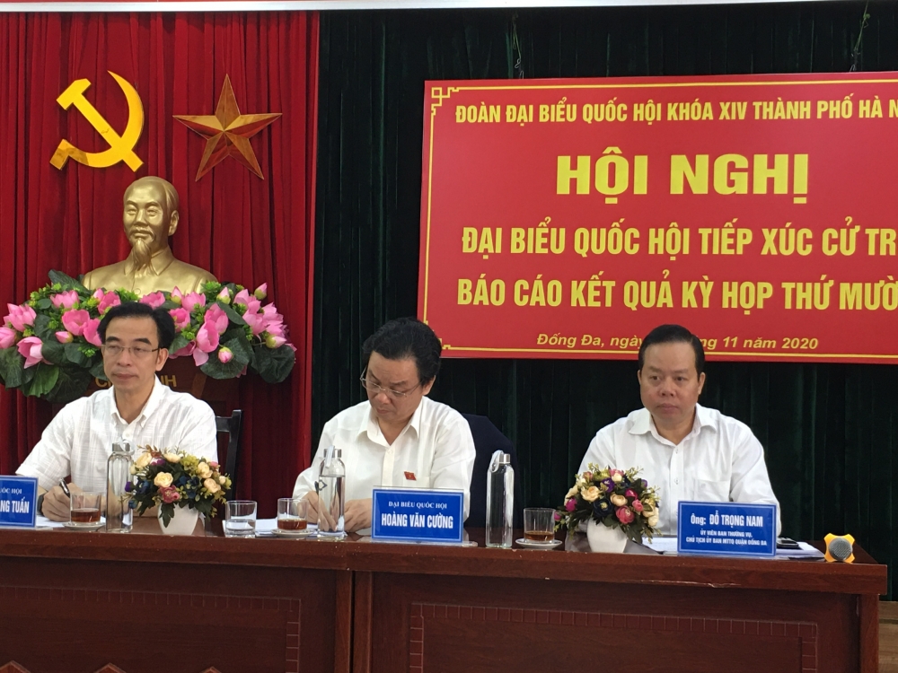 Đoàn đại biểu Quốc hội Thành phố Hà Nội tiếp xúc cử tri quận Đống Đa