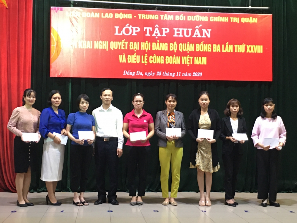 Tập huấn Nghị quyết Đại hội Đảng bộ quận Đống Đa lần thứ XXVIII và Điều lệ Công đoàn Việt Nam