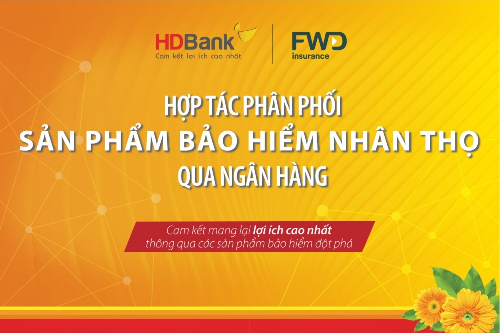 HDBank hợp tác phân phối bảo hiểm FWD: 3 bên có lợi