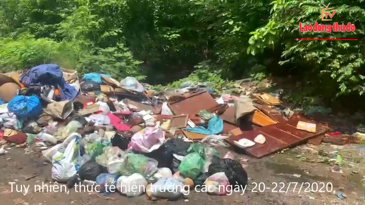 Bãi tập kết rác tại phường Yên Hòa vẫn tiếp tục “bức tử” môi trường sống của người dân