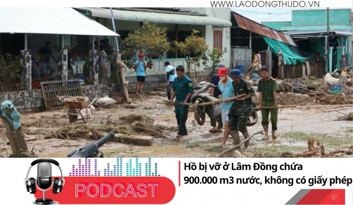 Điểm những tin nổi bật tối ngày 2/11/2025: Hồ bị vỡ ở Lâm Đồng chứa 900.000 m3 nước, không có giấy phép