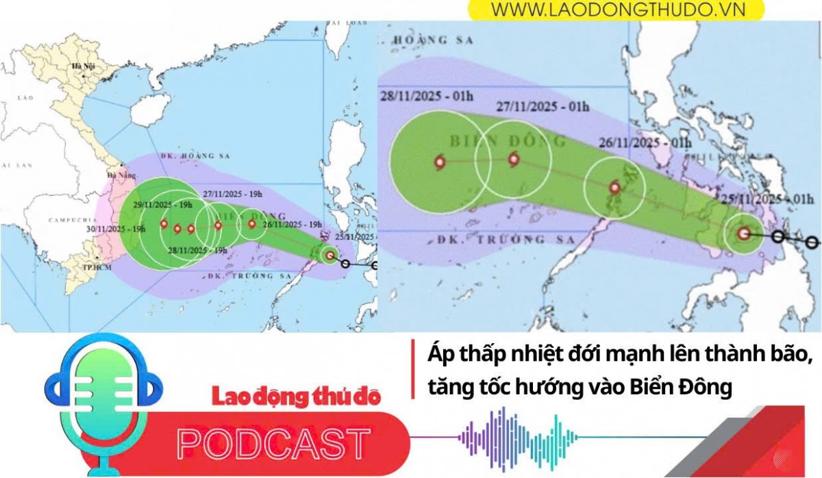Điểm những tin nổi bật sáng ngày 26/11/2025: Áp thấp nhiệt đới mạnh lên thành bão, tăng tốc hướng vào Biển Đông
