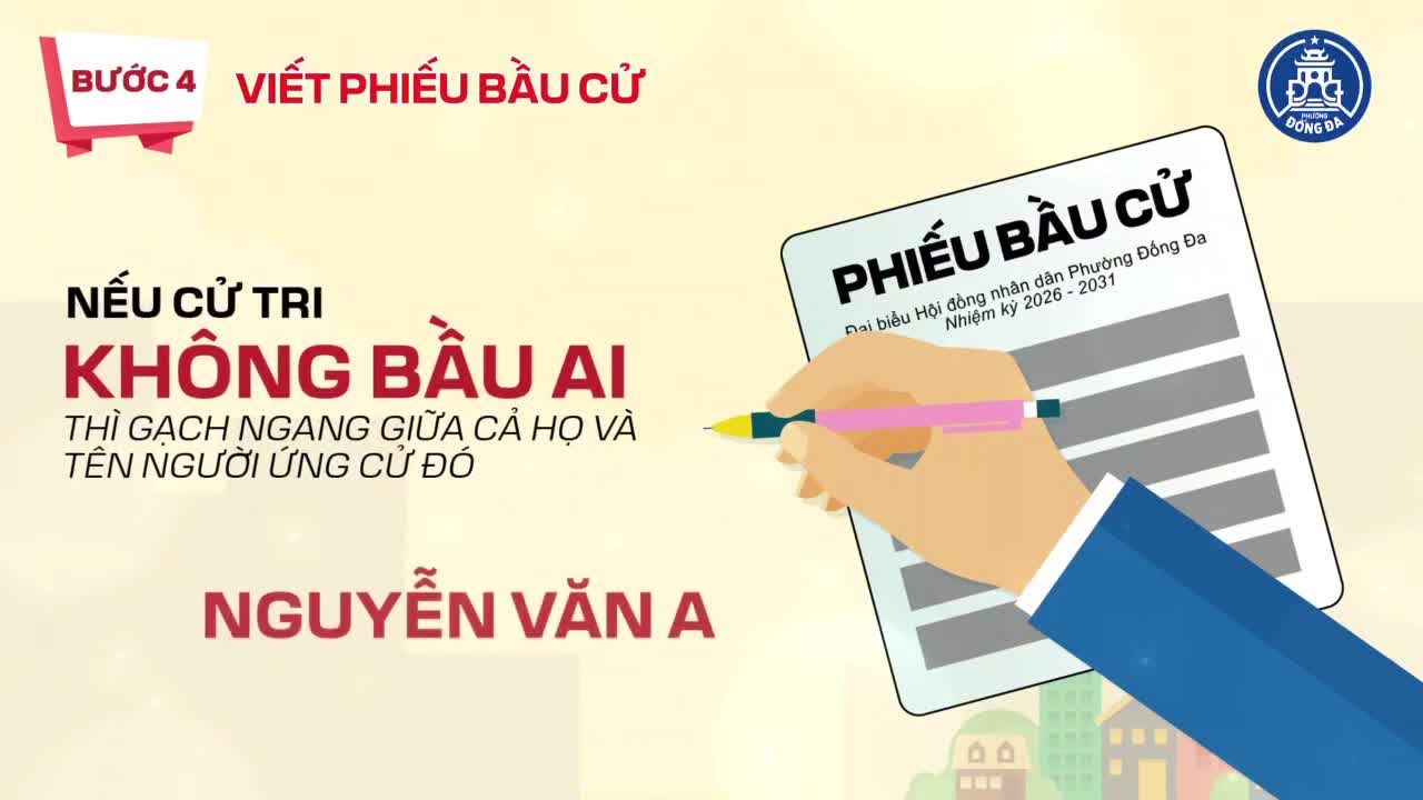 Cử tri phường Đống Đa: Hướng dẫn quy trình bỏ phiếu bầu cử đại biểu Quốc hội và Hội đồng nhân dân các cấp