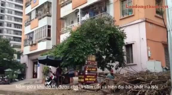Bãi đáp "thác loạn" trong khu chung cư giãn dân giữa lòng Hà Nội