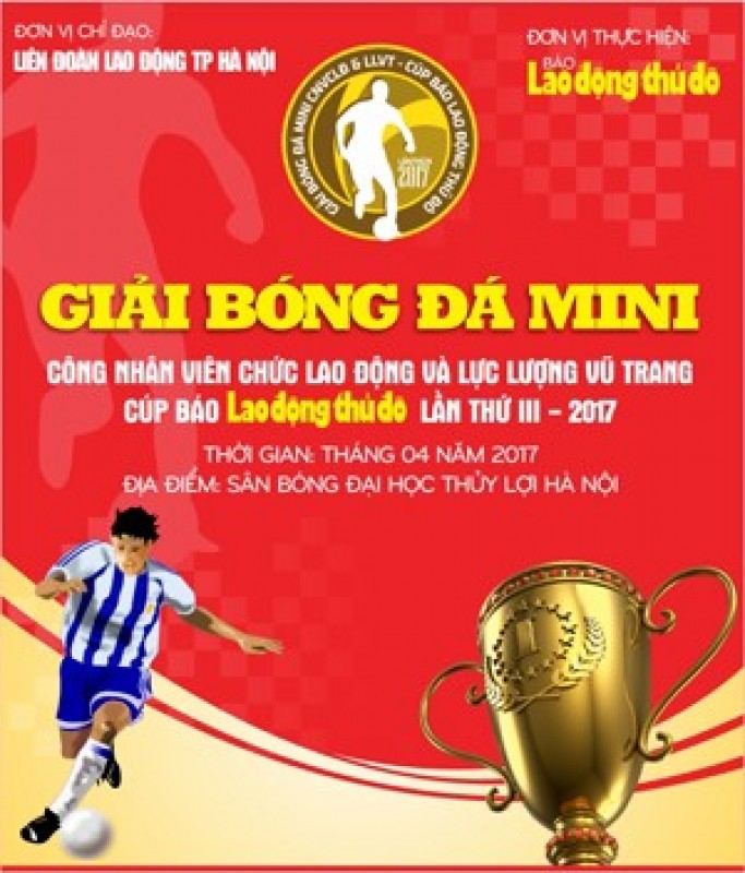 Khai mạc giải bóng đá cúp Báo Lao động Thủ đô