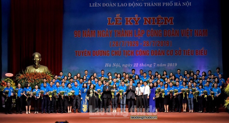 Lễ kỷ niệm 90 năm Ngày thành lập Công đoàn Việt Nam