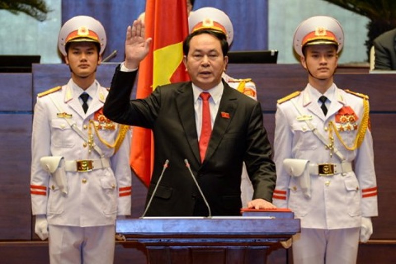 Chủ tịch nước Trần Đại Quang tuyên thệ nhậm chức